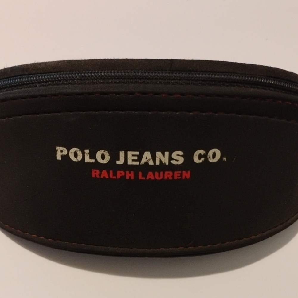 Ralph Lauren Eyeglass Case with Crescent Shape